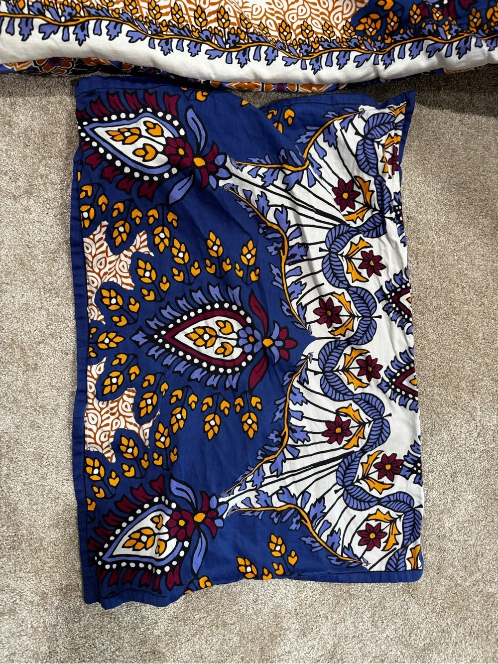 Anthology Bohemian Navy and Cream Mandala Comforter Set